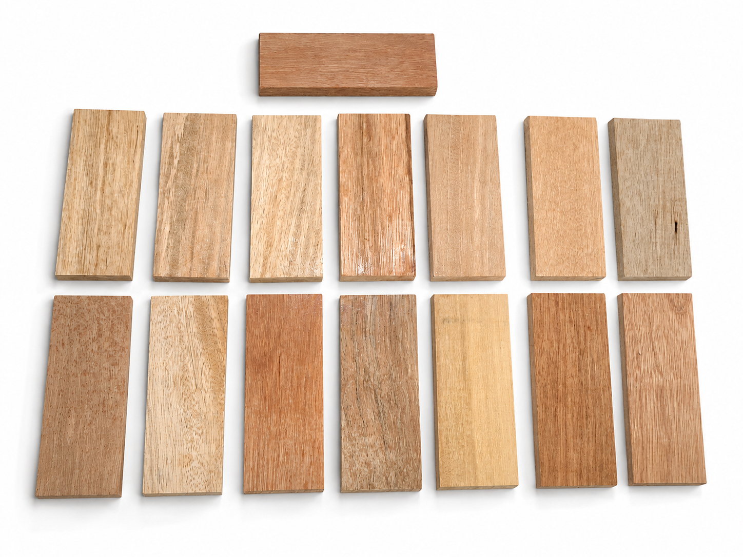 Exotic Wood Craft Boards – Unique Set of 15 – 6 1/2" × 2 1/2" (Copie)