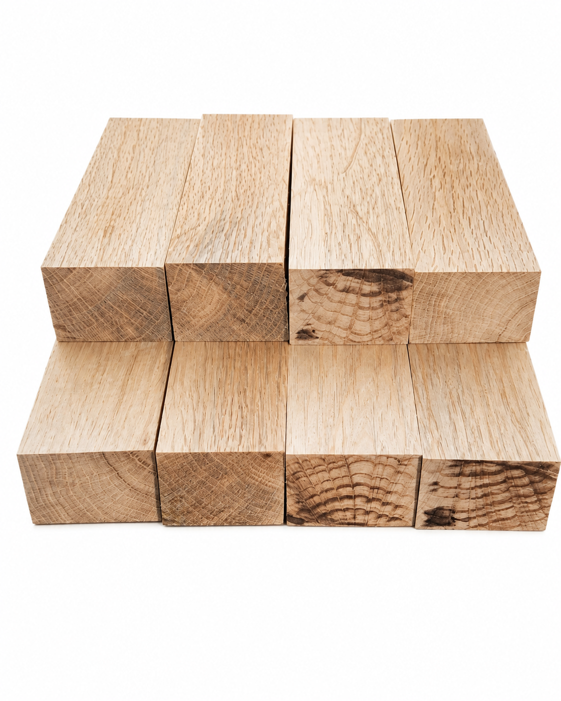 Hevea Solid Wood Blank – Approx. 300 g – 1" × 1 1/2" × 7"