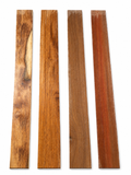 Lot #32 – Set of 4 Long Dense Tropical Hardwood Boards – Exact Pieces Shown