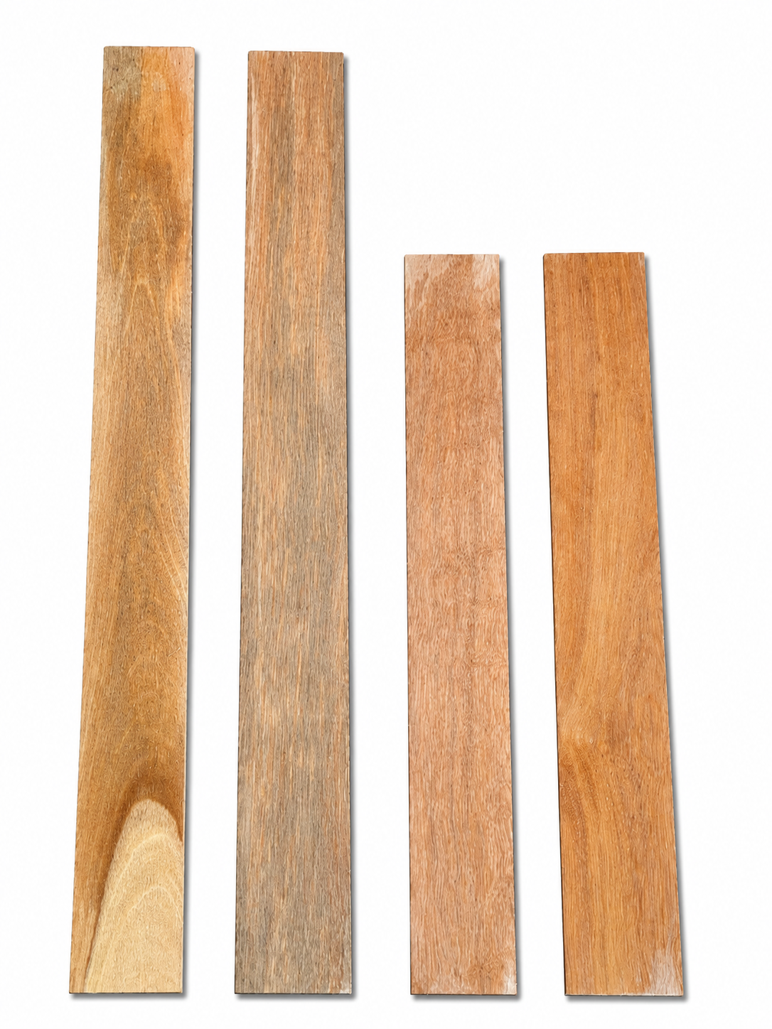 Lot #48 – 4 Precious Exotic Hardwood Boards – Natural Contrast &amp; Character