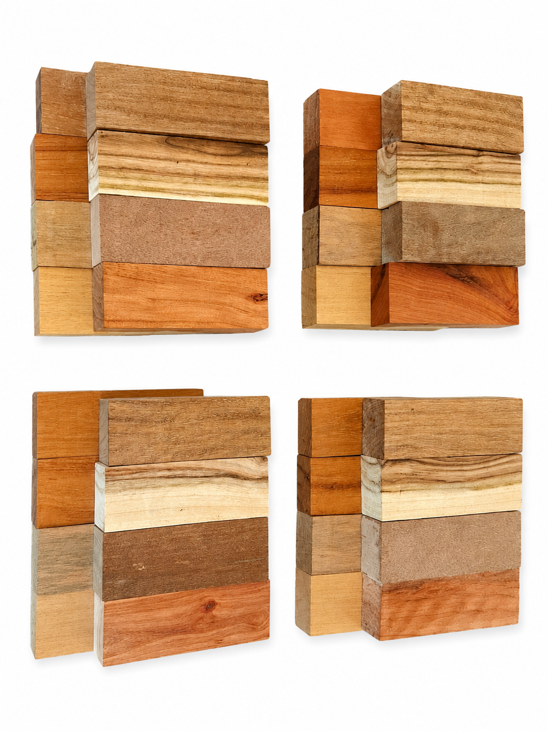 Exotic Wood Variety Pack – 8 Blocks – Four Identical Lots Available