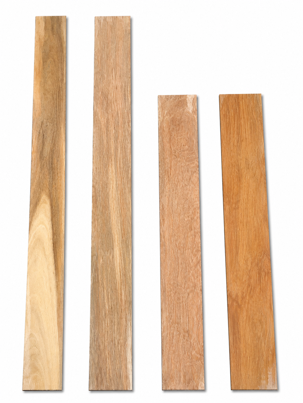 Lot #48 – 4 Precious Exotic Hardwood Boards – Natural Contrast &amp; Character