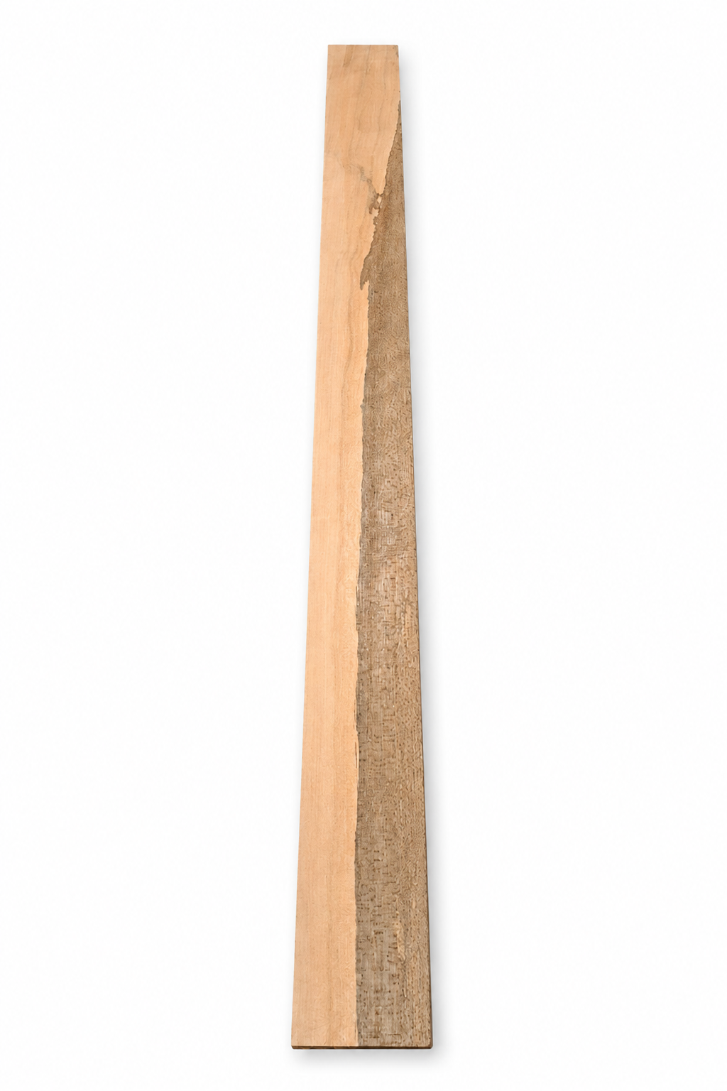 Two-Tone Exotic Hardwood Long Board #16 – Contrasting Natural Figure – Exact Piece