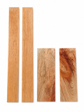 Lot #47 – 4 Exotic Hardwood Boards – Probable Rosewood Family / Figured Mixed Set