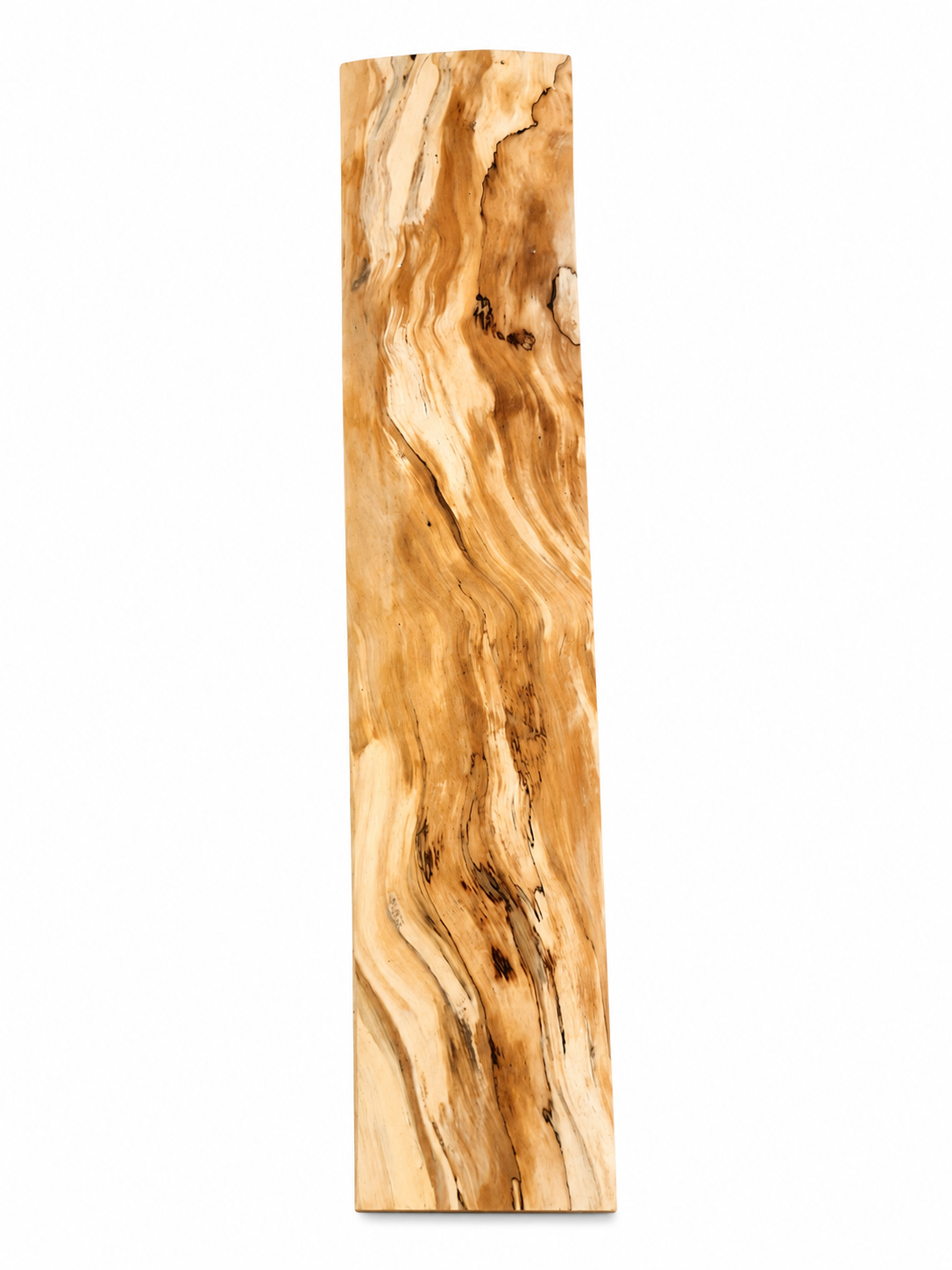 Premium Spalted Cherry Display Slab – Natural Gallery Piece with Unique Spalting