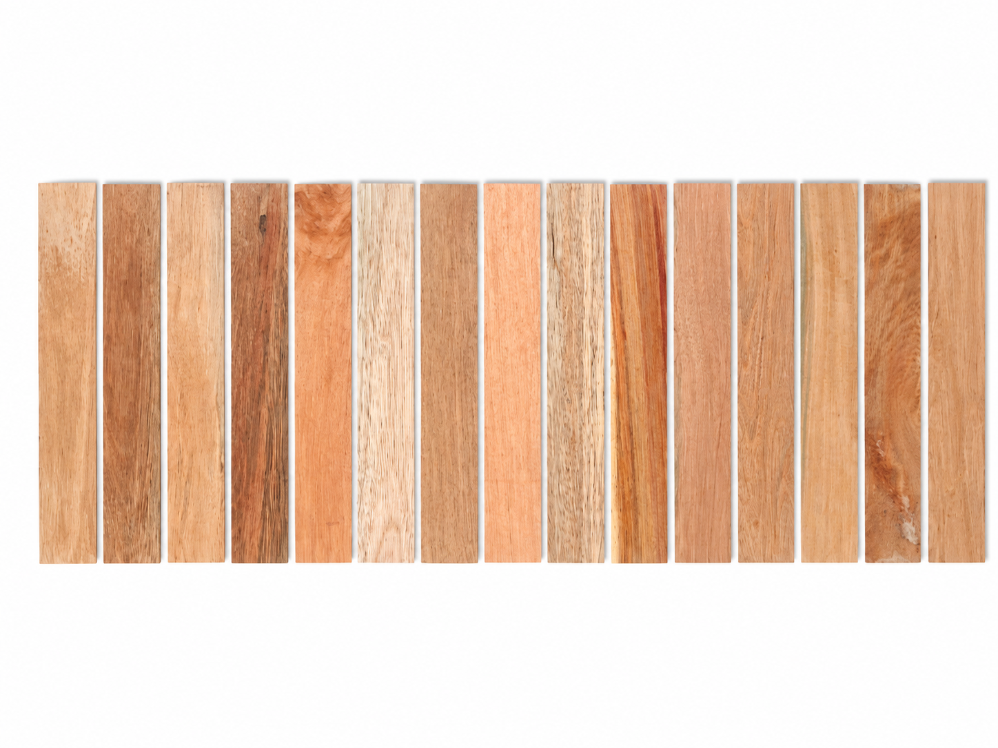 Premium Exotic Hardwood Board Pack – 17 Premium Boards – Minimum 12" × 2 1/4" × 5/16" (Copie) (Copie) (Copie) (Copie) (Copie)