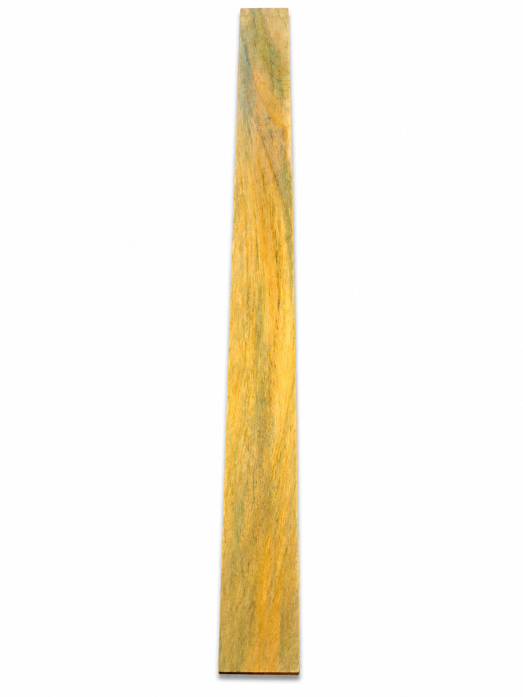 Exotica Wood Signature – Golden, Olive &amp; Gray Exotic Hardwood Board – Naturally Wax-Like Texture – 2 1/8" × 1 1/8" × 33 3/4