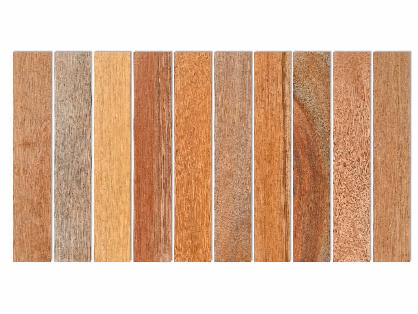 Premium Exotic Hardwood Board Pack – 10 Premium Boards – Minimum 12" × 2 1/4" × 5/16" (Copie)