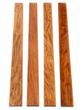 Highly Figured Exotic Hardwood Long Plank Set #7 – 4 Flame &amp; Swirl Grain Boards