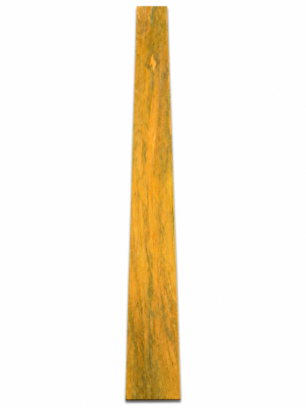 Exotica Wood Signature – Golden, Olive &amp; Gray Exotic Hardwood Board – Naturally Wax-Like Texture – 2 1/8" × 1 1/8" × 33 3/4
