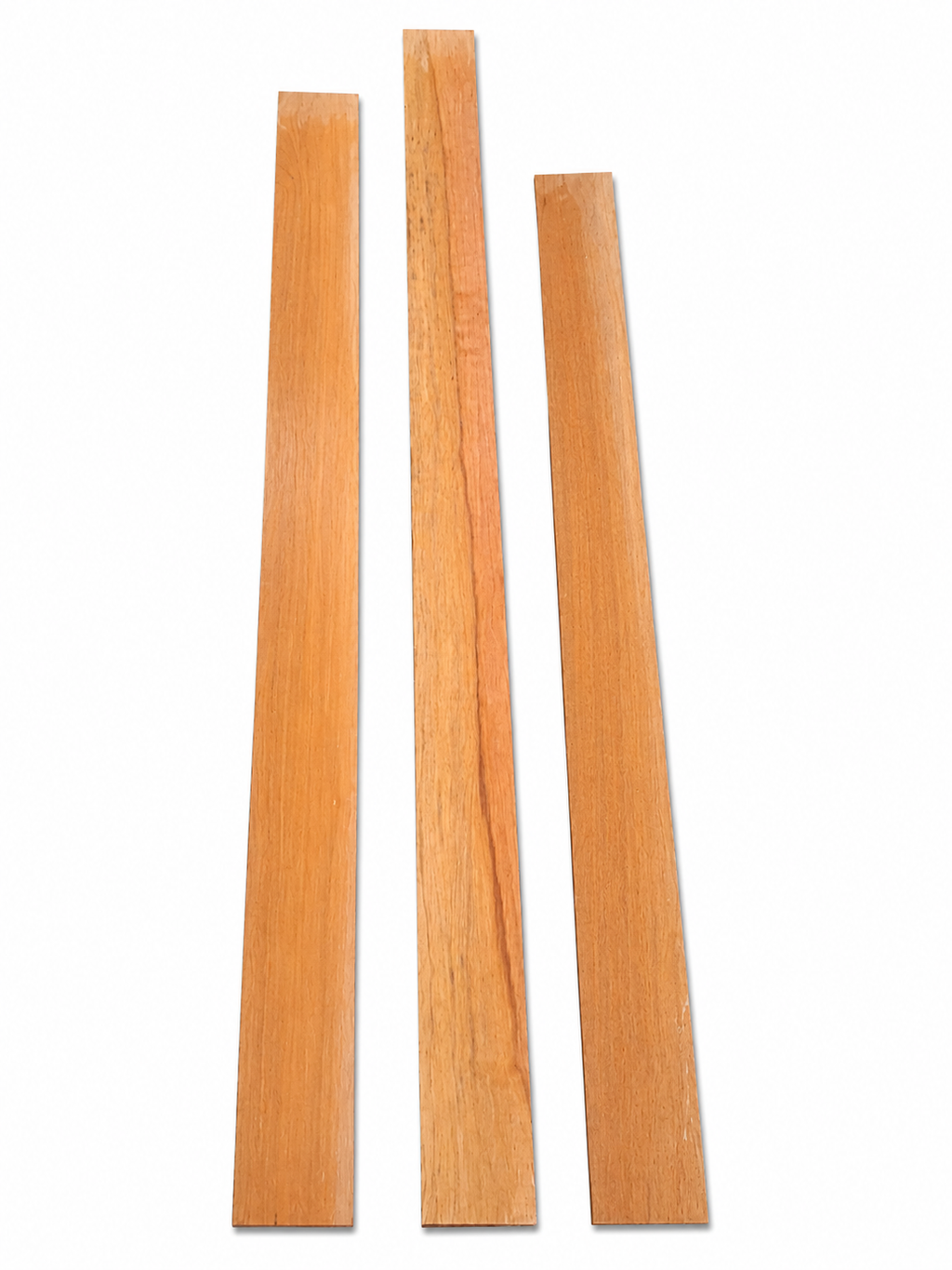 Lot #49 – 3 Long Exotic Hardwood Boards – Warm Honey / Golden Tones