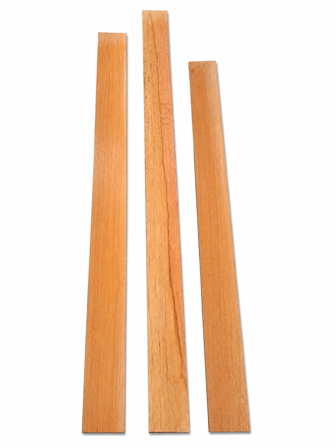 Lot #49 – 3 Long Exotic Hardwood Boards – Warm Honey / Golden Tones