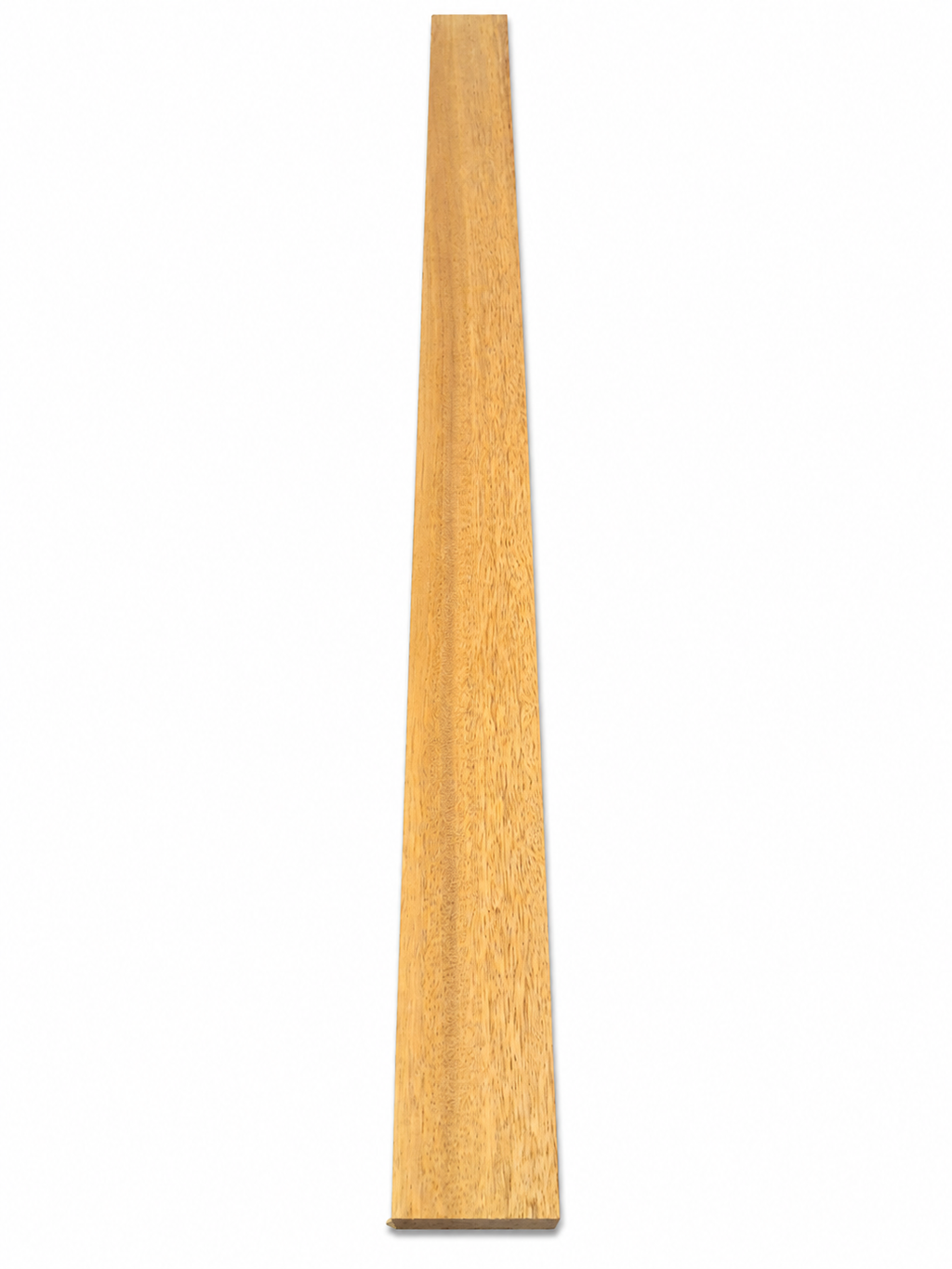 Exotica Wood Signature – Gold &amp; Olive Chatoyant Exotic Hardwood Board – 2 1/4" × 1 1/4" × 39 1/4"