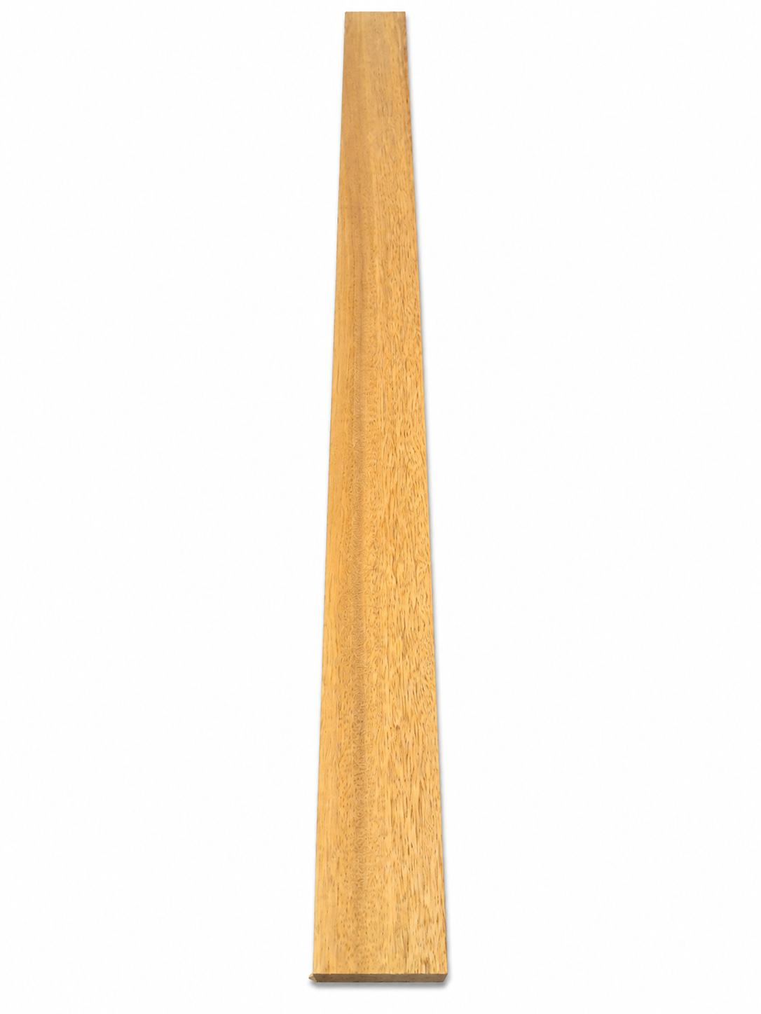 Exotica Wood Signature – Gold &amp; Olive Chatoyant Exotic Hardwood Board – 2 1/4" × 1 1/4" × 39 1/4"
