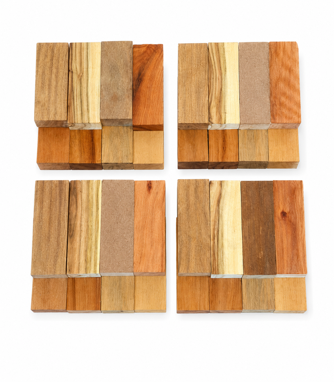 Exotic Wood Variety Pack – 8 Blocks – Four Identical Lots Available