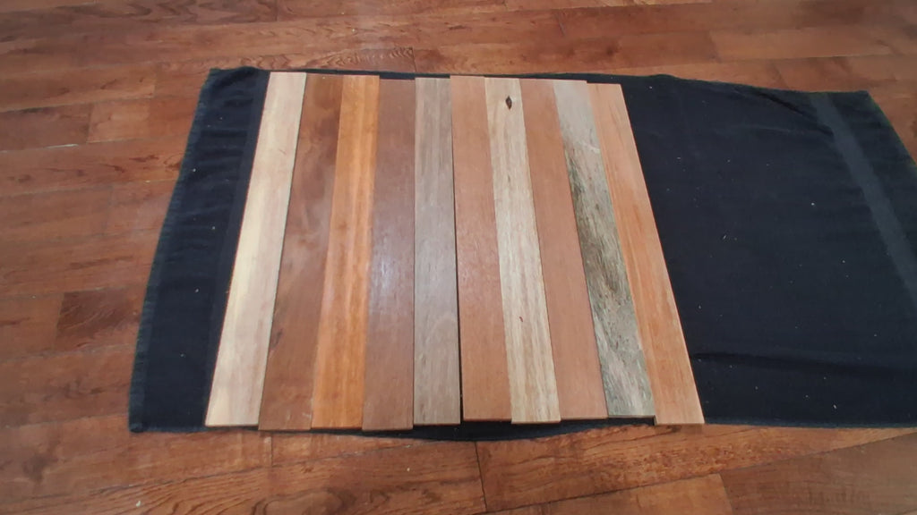 Premium Exotic Hardwood Board Pack – 10 Premium Boards – Minimum 24" × 2 1/4" × 5/16" (Copie)