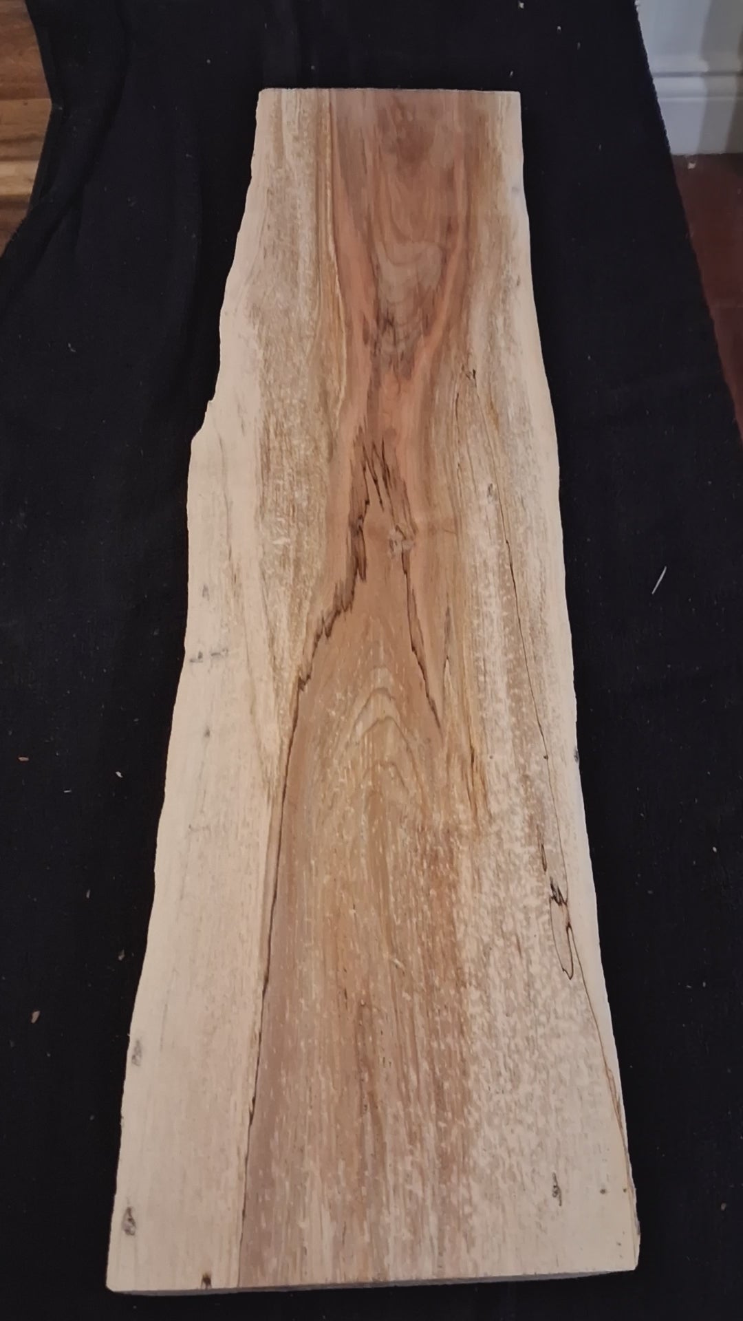 Natural Spalted Cherry Board – Rustic Live Edge Slab for Epoxy, Décor &amp; Creative Project