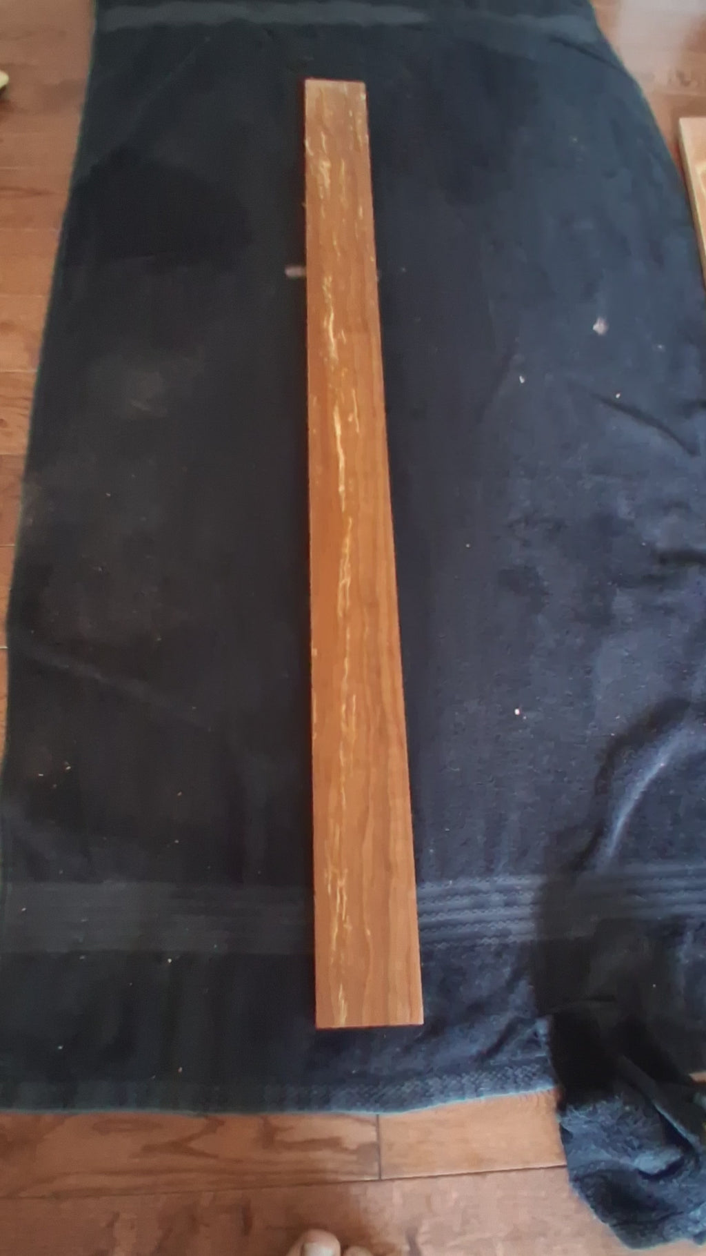 Spalted Exotic Hardwood Board #21 – 37 1/4" × 2 5/8" × 1/2" – Exact Piece