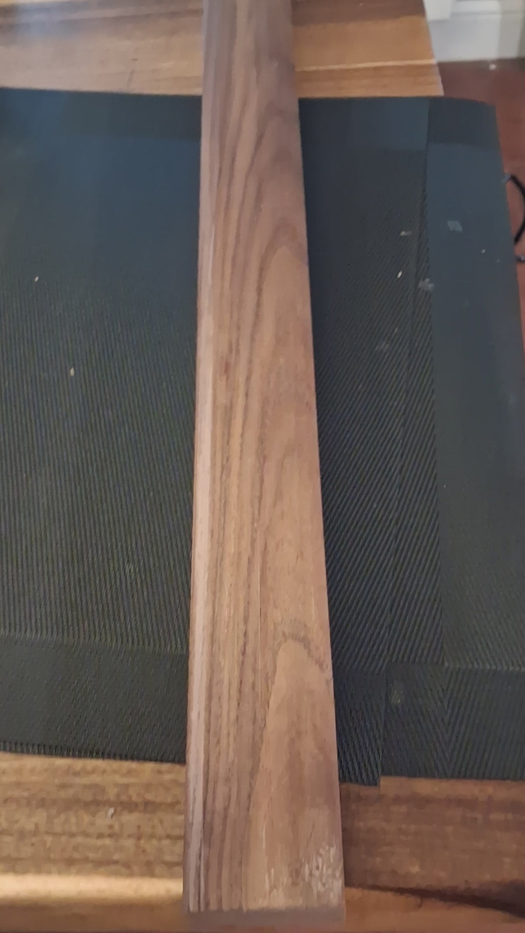 Premium Gray Charcoal Exotic Hardwood Blank – Deep Charcoal Gray Figure&nbsp;– 35.5" x 2.25" x 1.75"