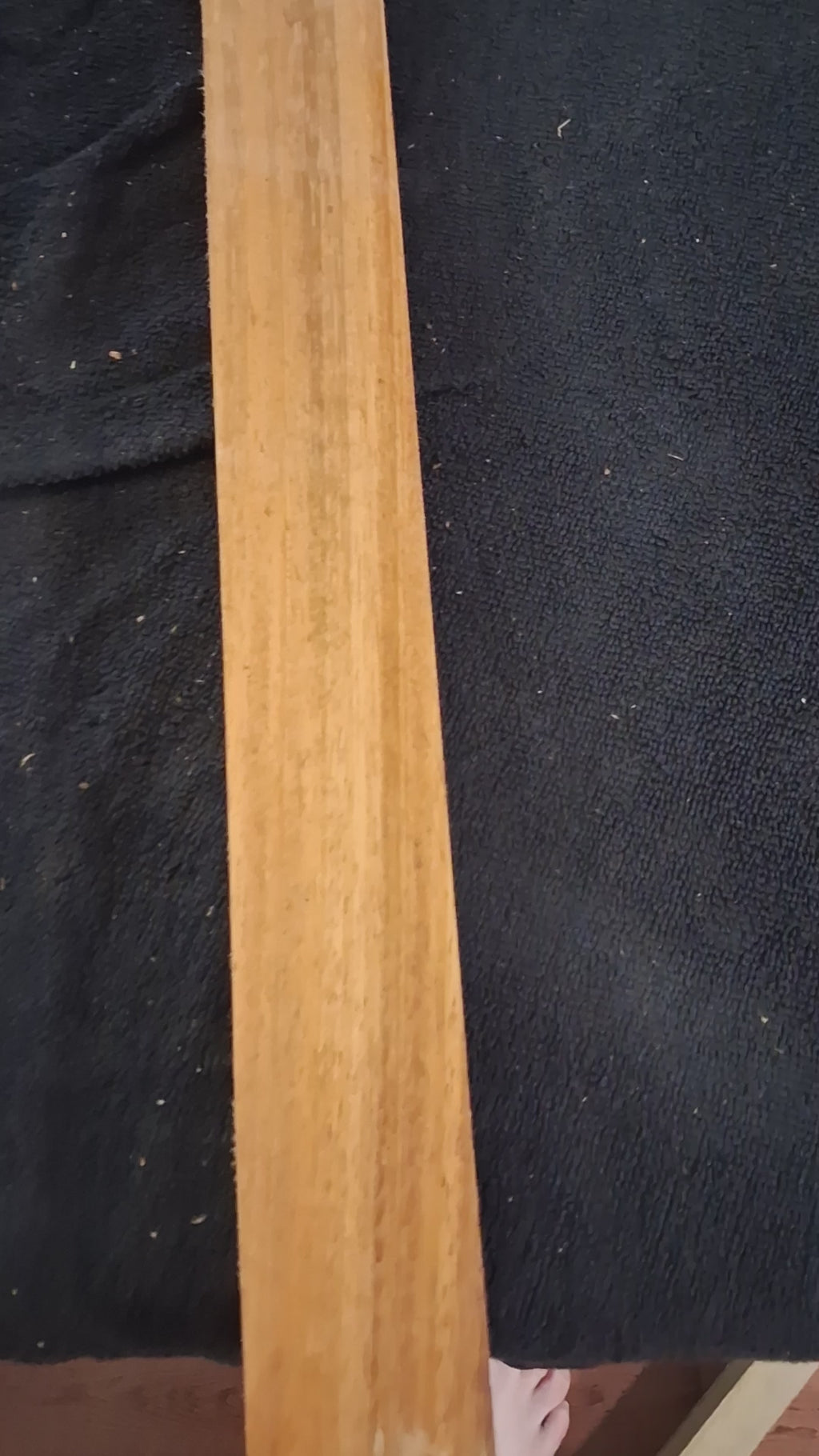 Exotica Wood Signature – Golden Chatoyant Exotic Hardwood Board – 1 15/16" × 1" × 33 7/16