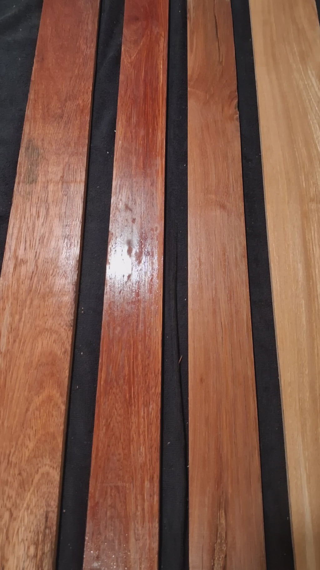 Premium Dense Exotic Hardwood Board Set #28 – 4 Highly Figured Exact Pieces