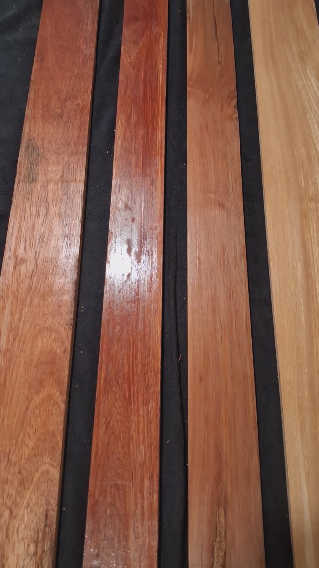Premium Dense Exotic Hardwood Board Set #28 – 4 Highly Figured Exact Pieces