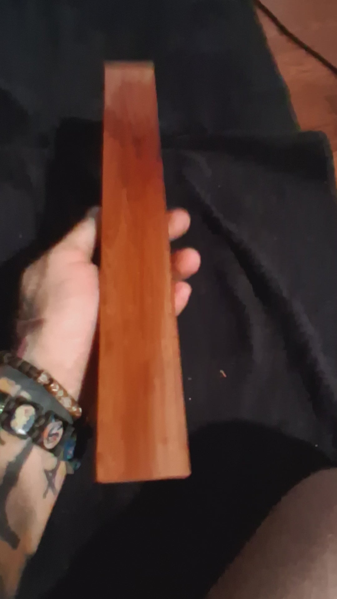 Dense Deep Red Exotic Wood Blank – Rich Grain – 12"