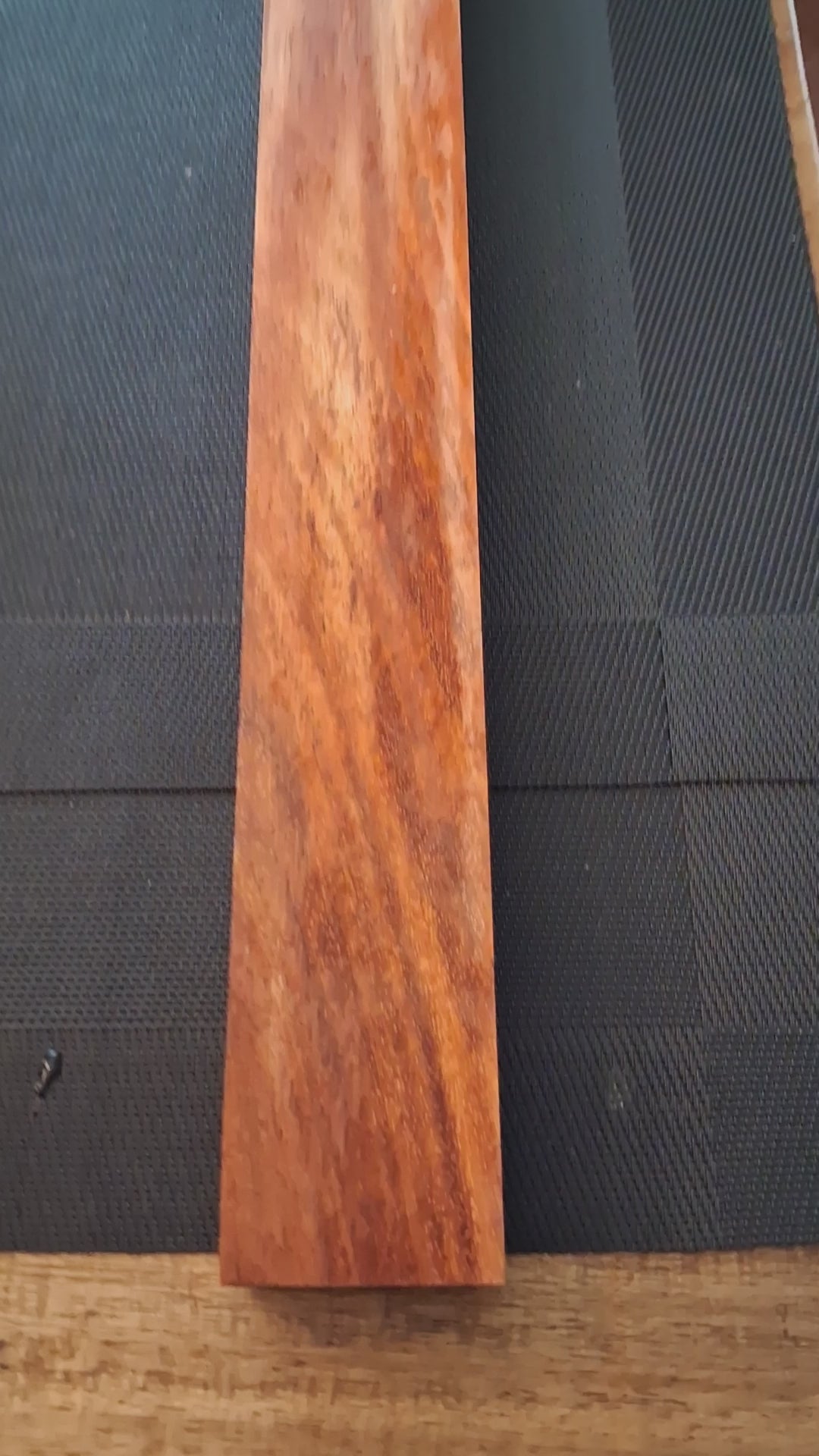 Premium Kempas Hardwood Blank – Vibrant Orange Figure – 25.75"