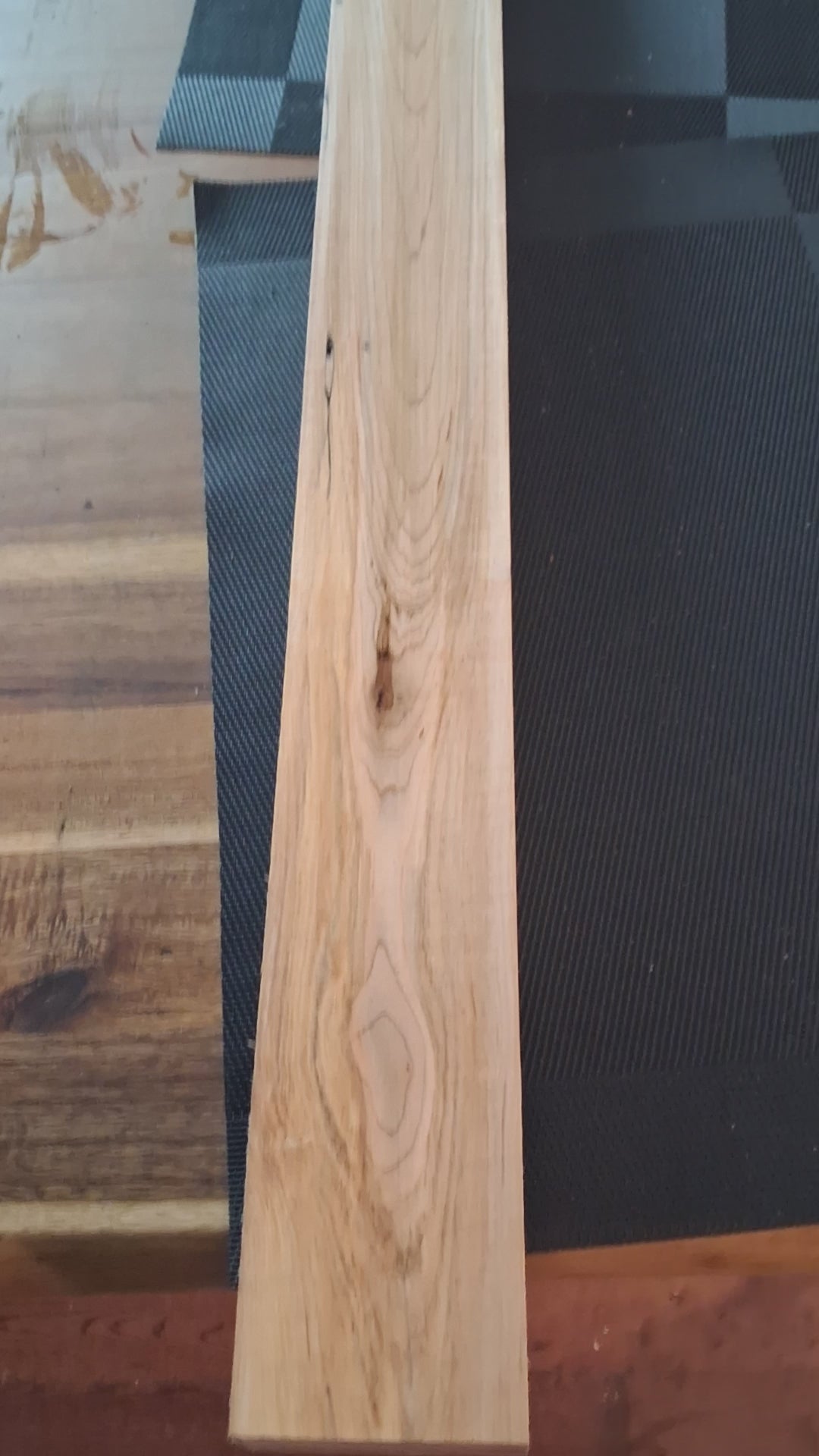 Premium Spalted Maple Hardwood Blank – Natural Figure – 45 1/4" × 2 3/4" × 1 1/4"