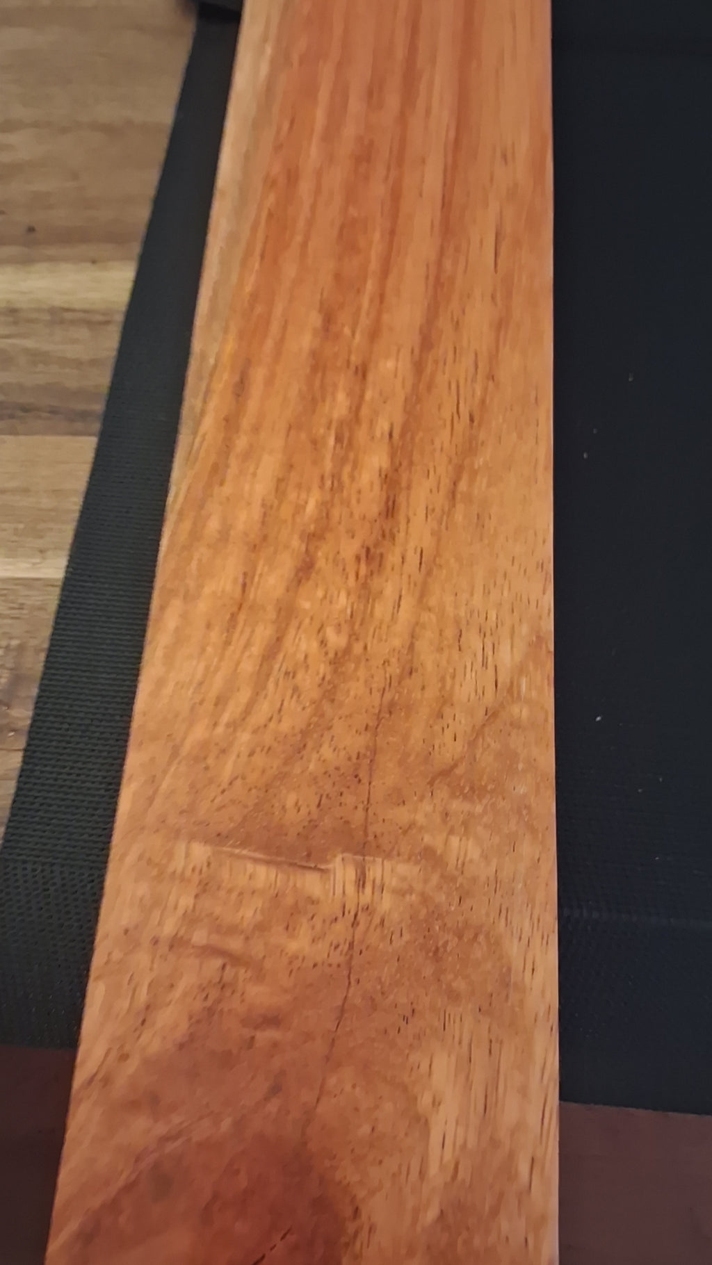 Premium Massive Kempas Large Blank – 15.3 lb – 40 7/16" × 3 1/2" × 3 7/16" – Furniture &amp; Artisan Grade