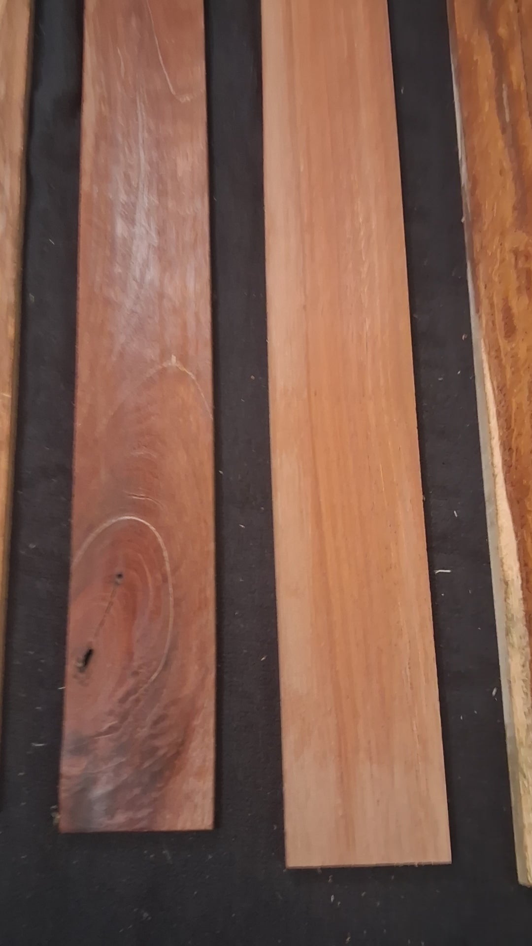Premium Exotic Hardwood Long Plank Set #3 – 4 Unique Boards