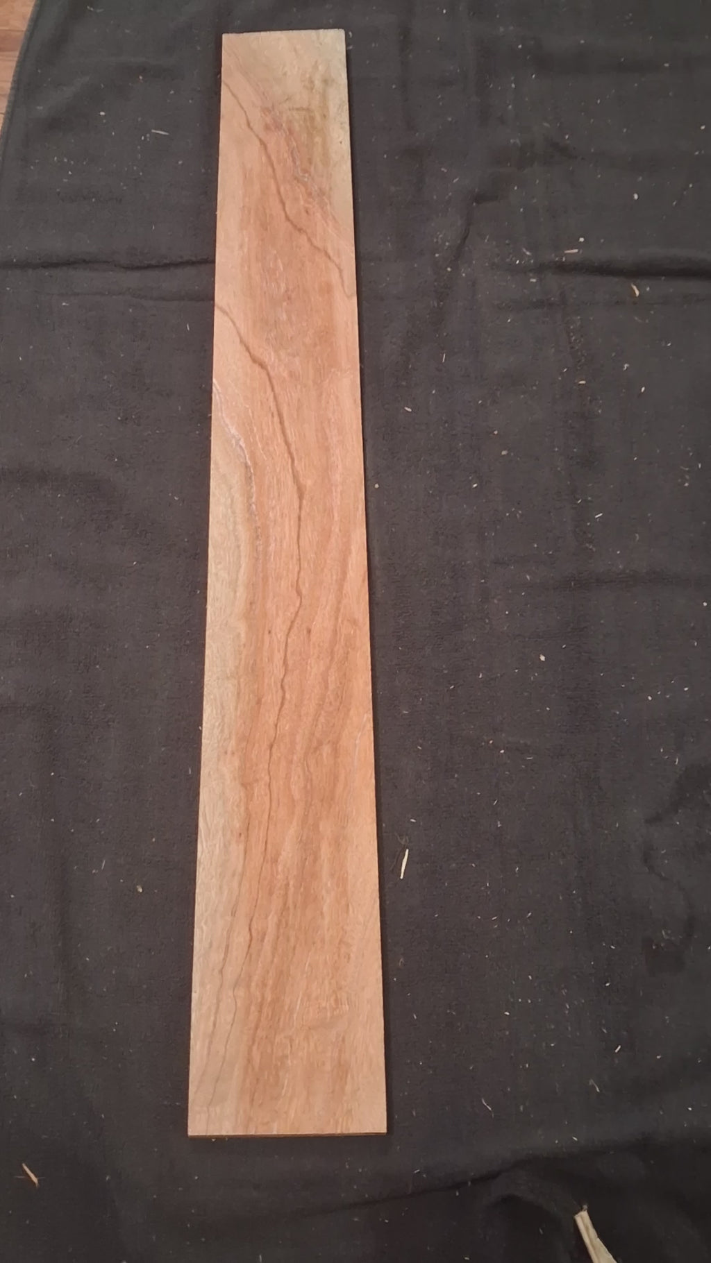 Figured Exotic Hardwood Long Board #8 – Flowing Grain – Exact Piece