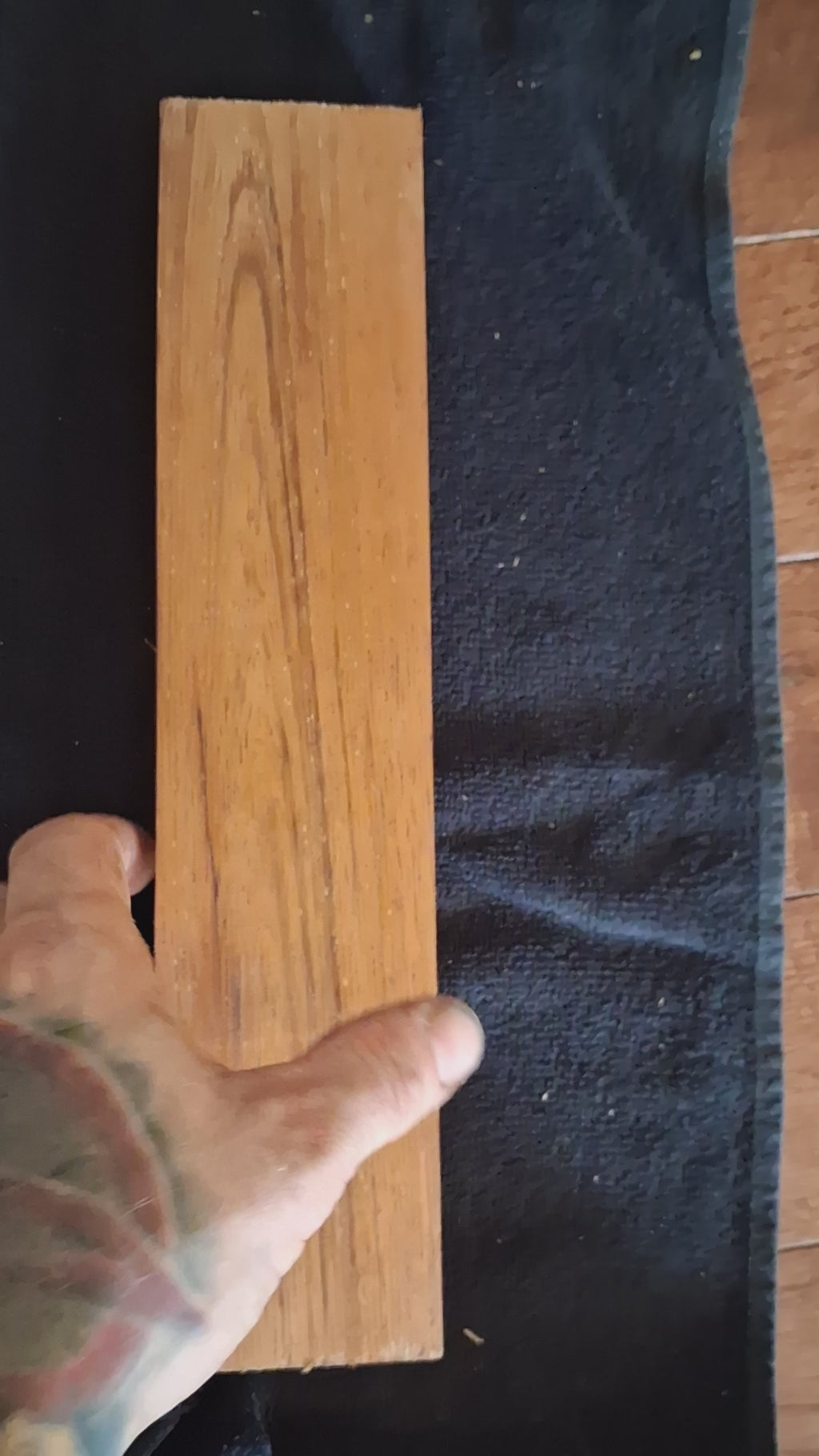 Spalted Canarywood Exotic Blank – Honey Gold | 2″ × 1″ × 11 1/2″
