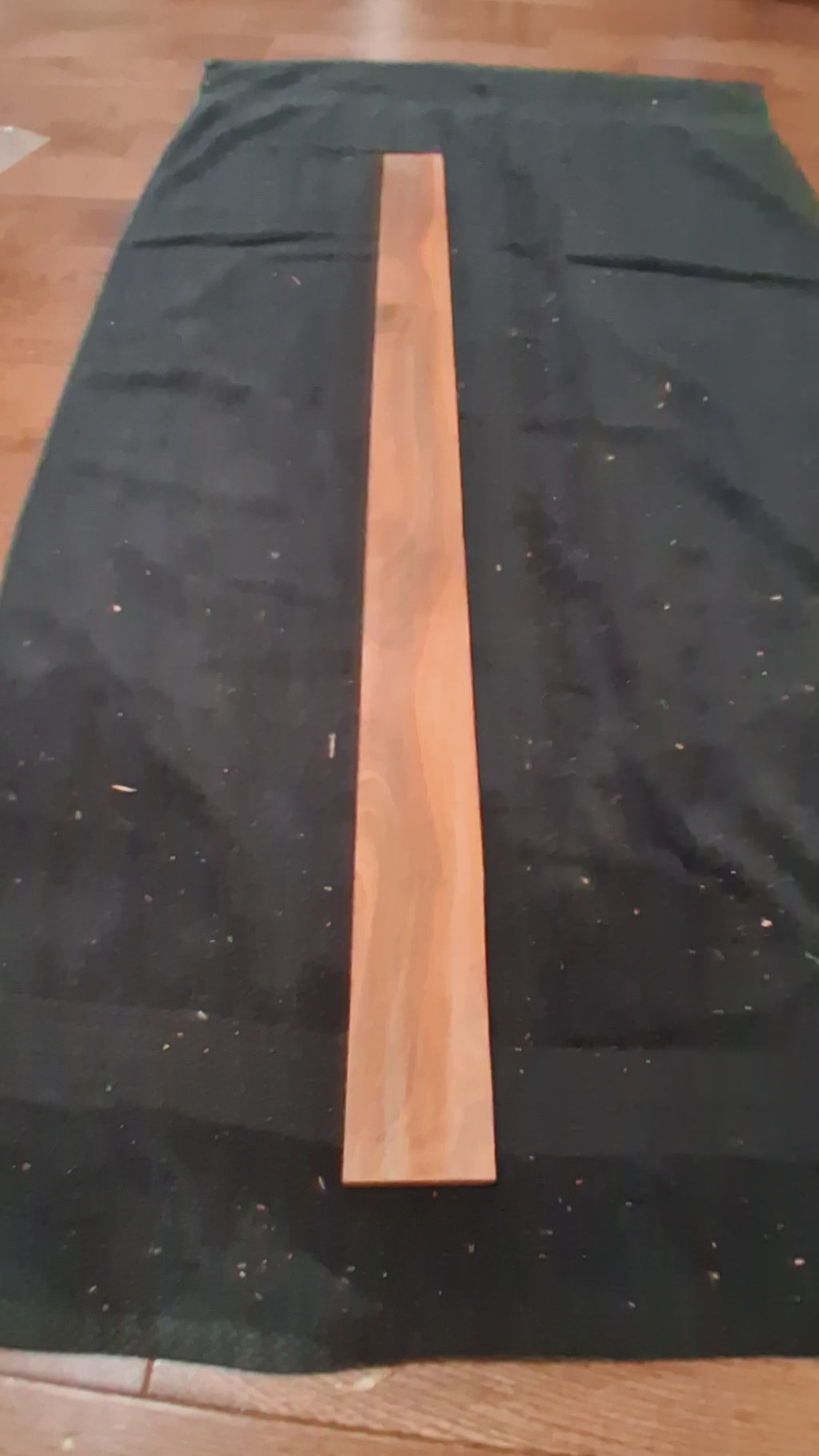 Signature Figured Exotic Hardwood Long Board #17 – Flowing Figure – Exact Piece