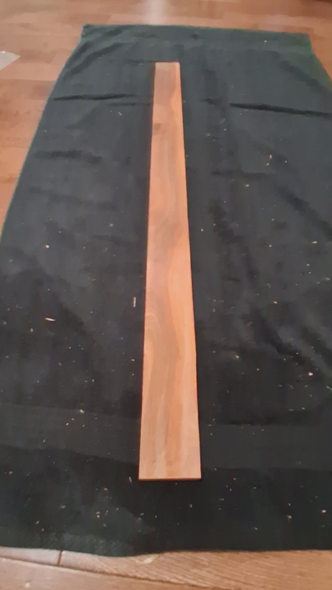 Signature Figured Exotic Hardwood Long Board #17 – Flowing Figure – Exact Piece