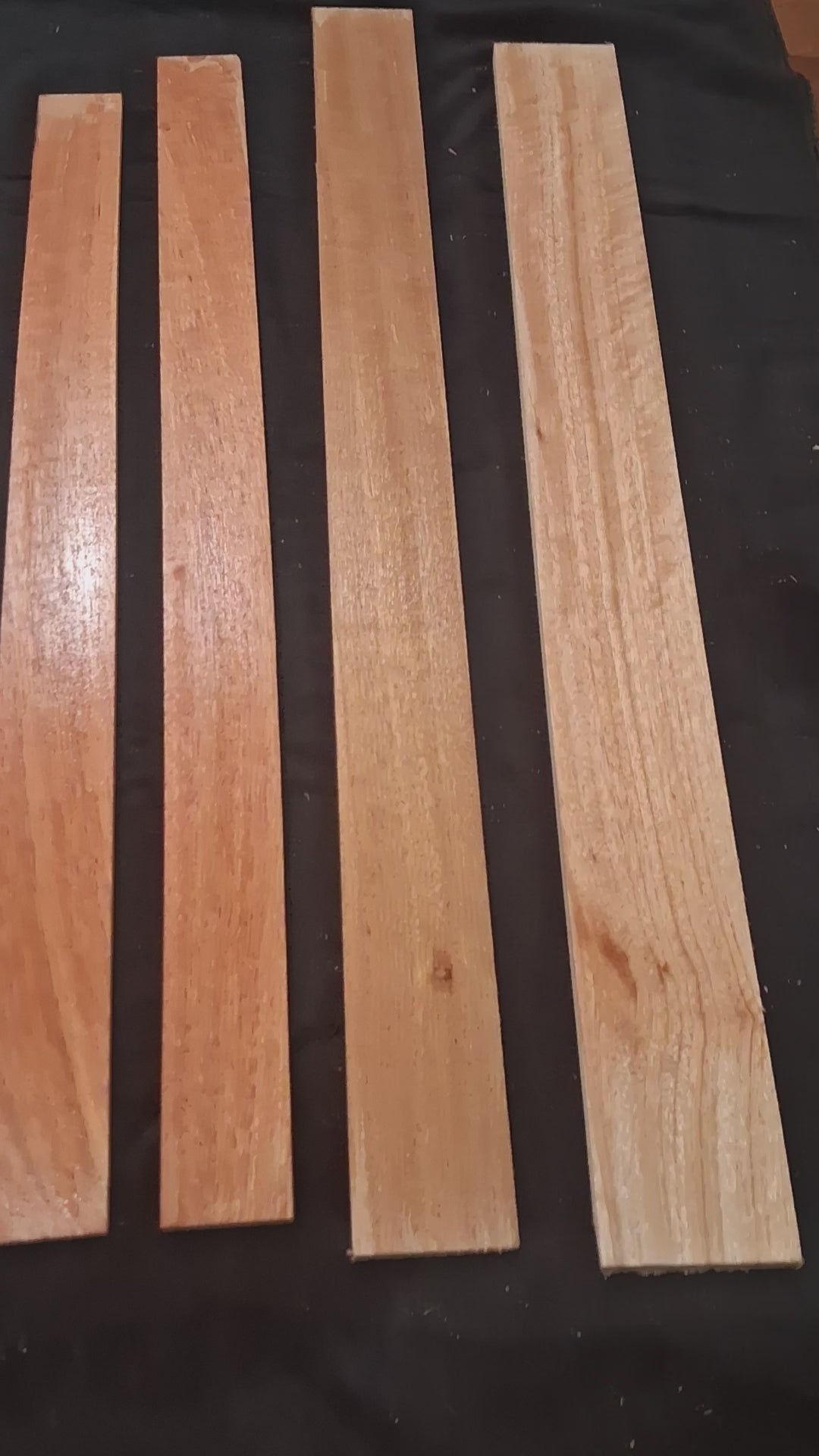 Rosewood Long Plank Set #4 – 4 Exotic Hardwood Boards