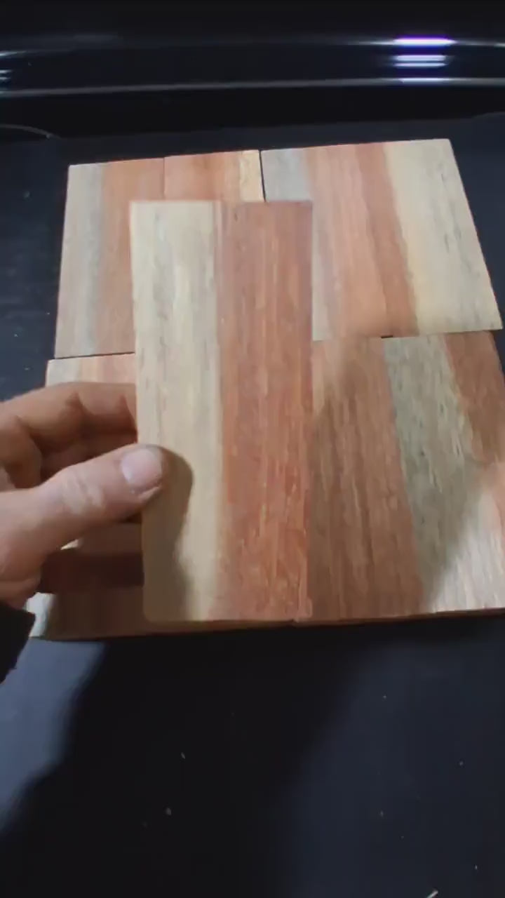 Premium Kempas Wood Turning Blank – Solid & Stable Exotic Hardwood (2.85cm x 6.35cm x 15cm) Titre (Français) Bloc de Kempas exotique Premium – Bois massif et stable (2,85 cm x 6,35 cm x 15 cm)