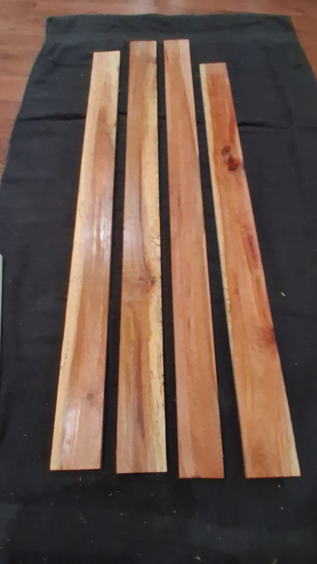 Rare Dense Spalted Rosewood Long Plank Set #5 – 4 Unique Boards