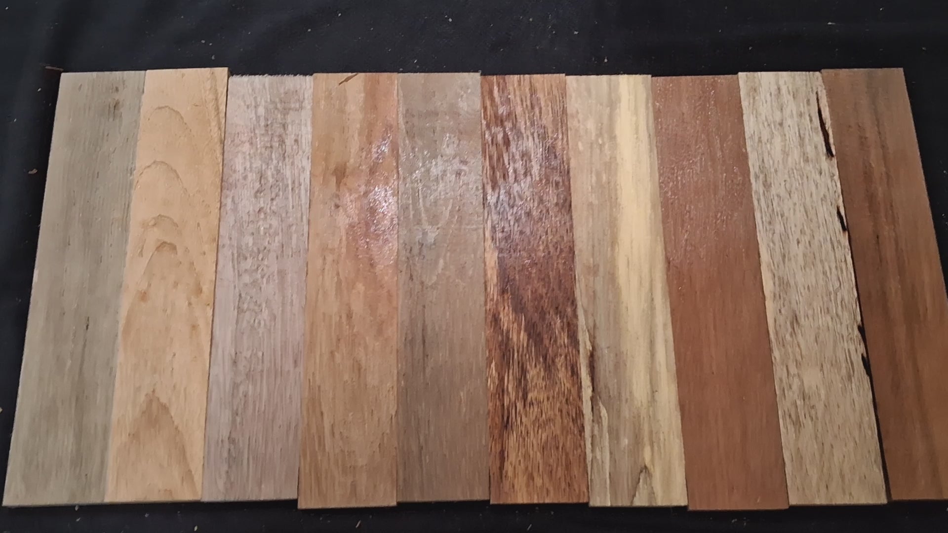 Premium Exotic Hardwood Board Pack – 10 Premium Boards – Minimum 12" × 2 1/4" × 5/16"