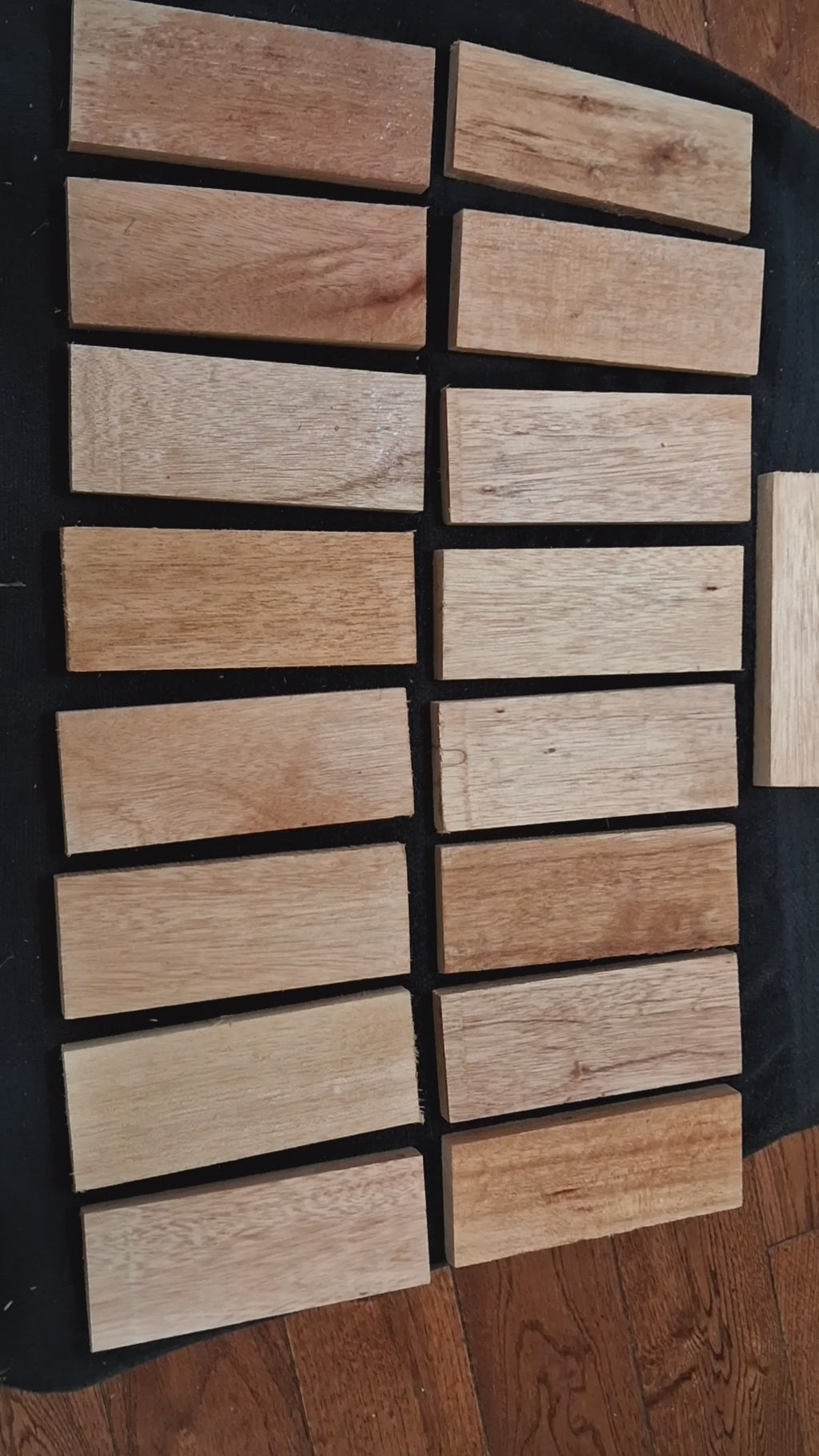 Premium Pink Exotic Hardwood Planchettes – Unique Lot of 17 – 2 1/2" × 6 1/2"