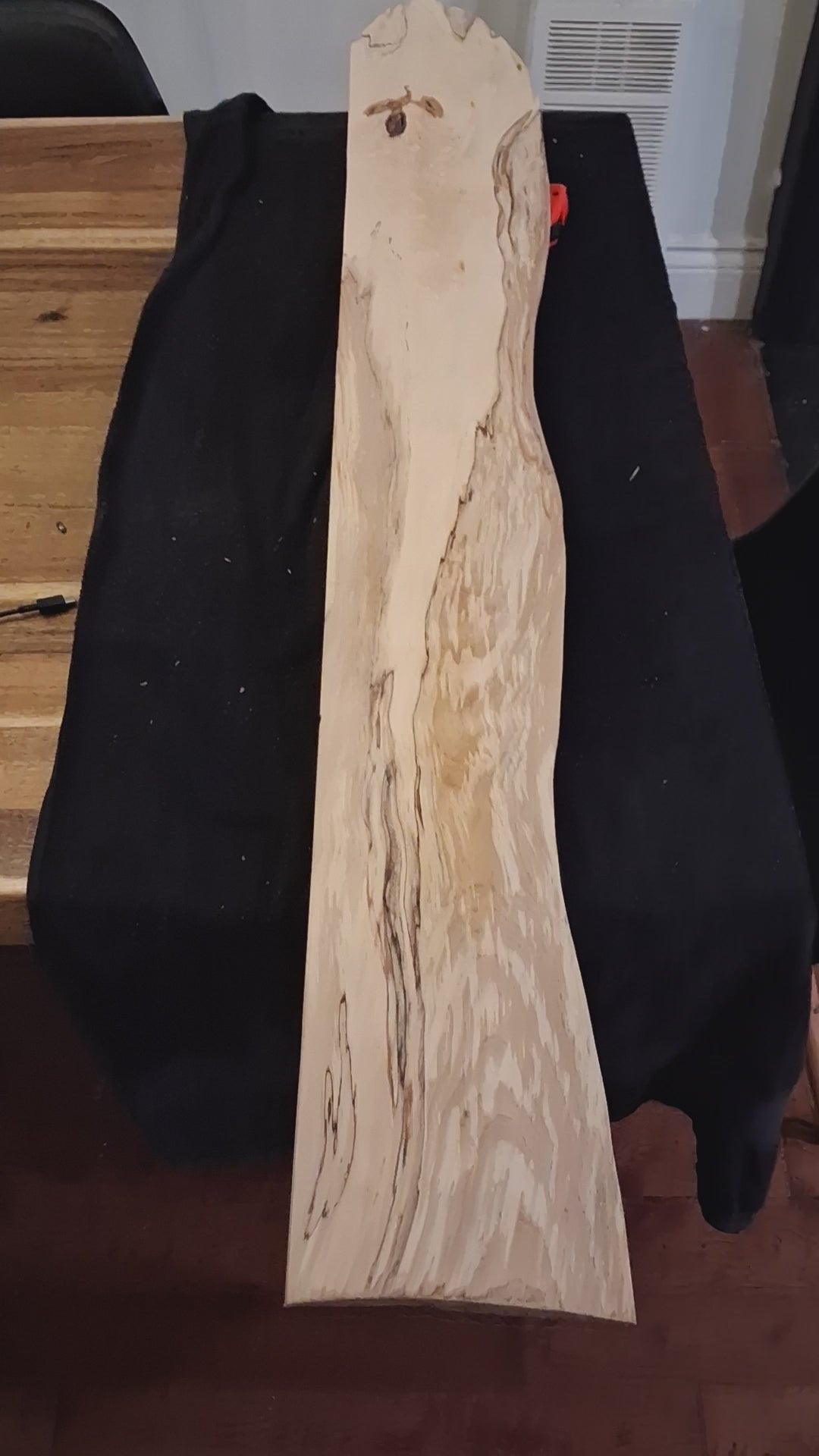 Monumental Natural Spalted Wood Slab – One-of-a-Kind Sculptural Forest Piece