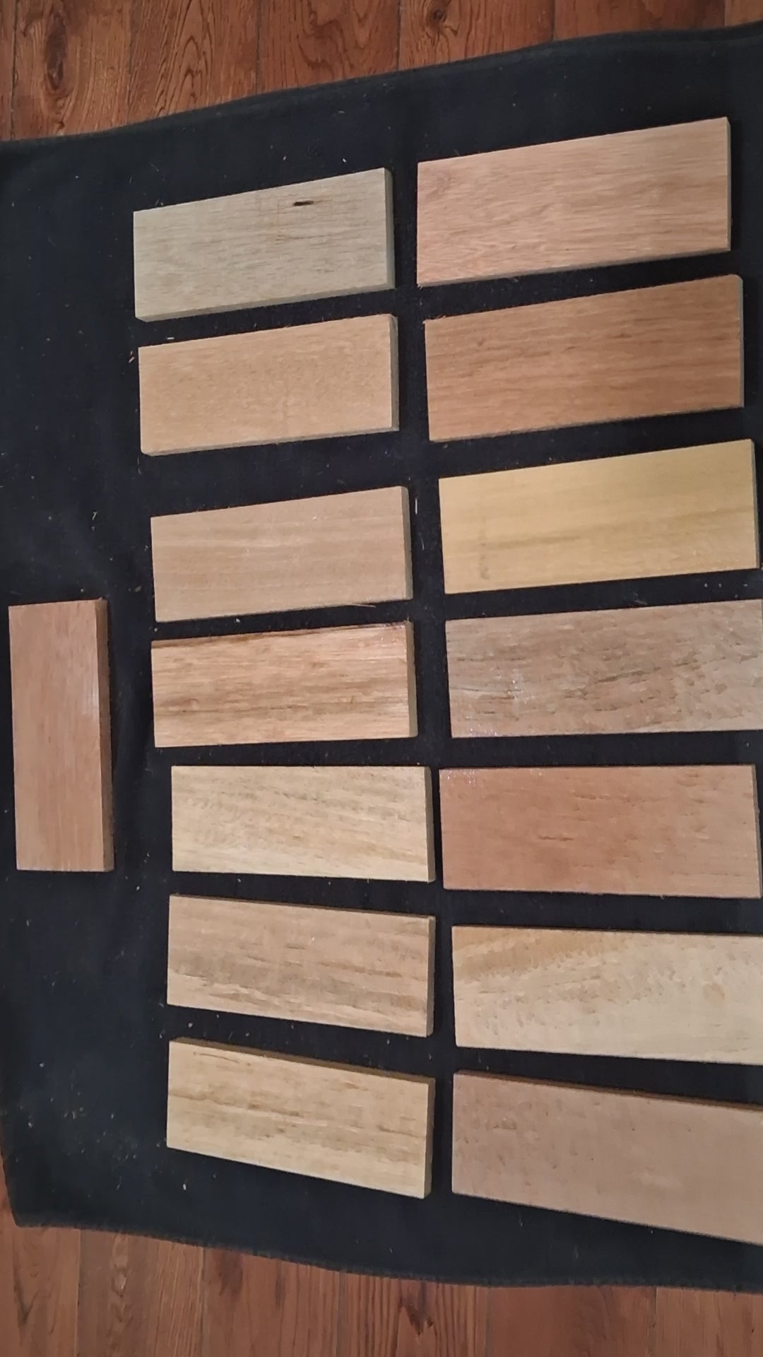 Exotic Wood Craft Boards – Unique Set of 15 – 6 1/2" × 2 1/2" (Copie)