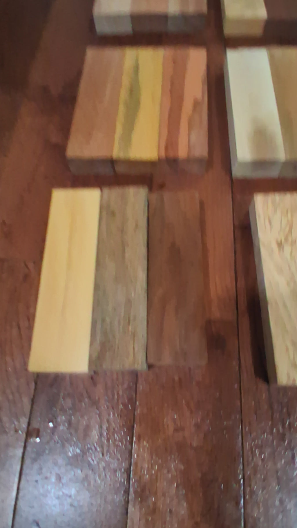 Premium High-Density Exotic Hardwood Blank Pack – 31 Packs Available – Approx. 7/8" × 2" × 7"
