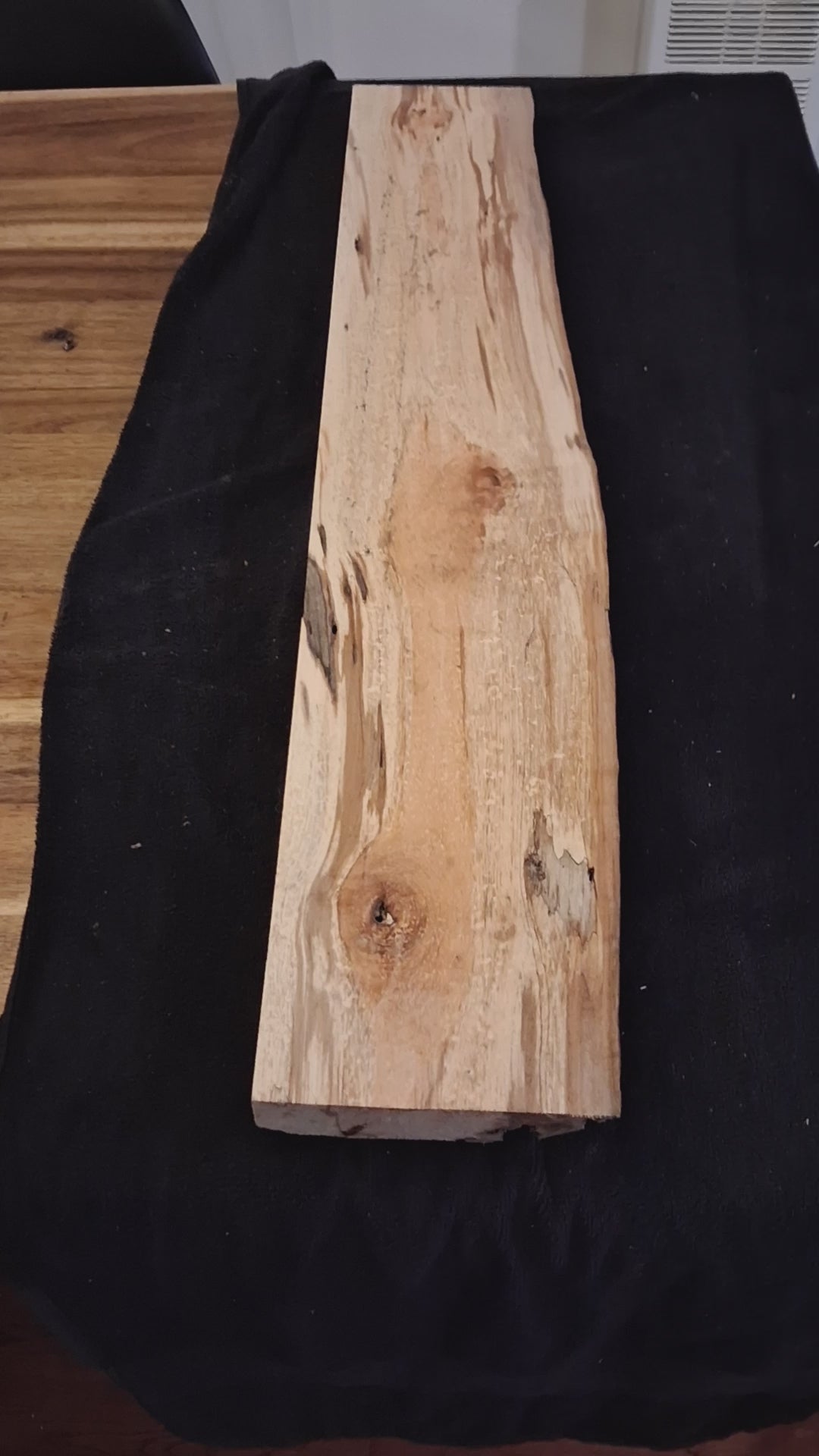 Premium Spalted Cherry Display Slab – Natural Gallery Piece with Unique Spalting