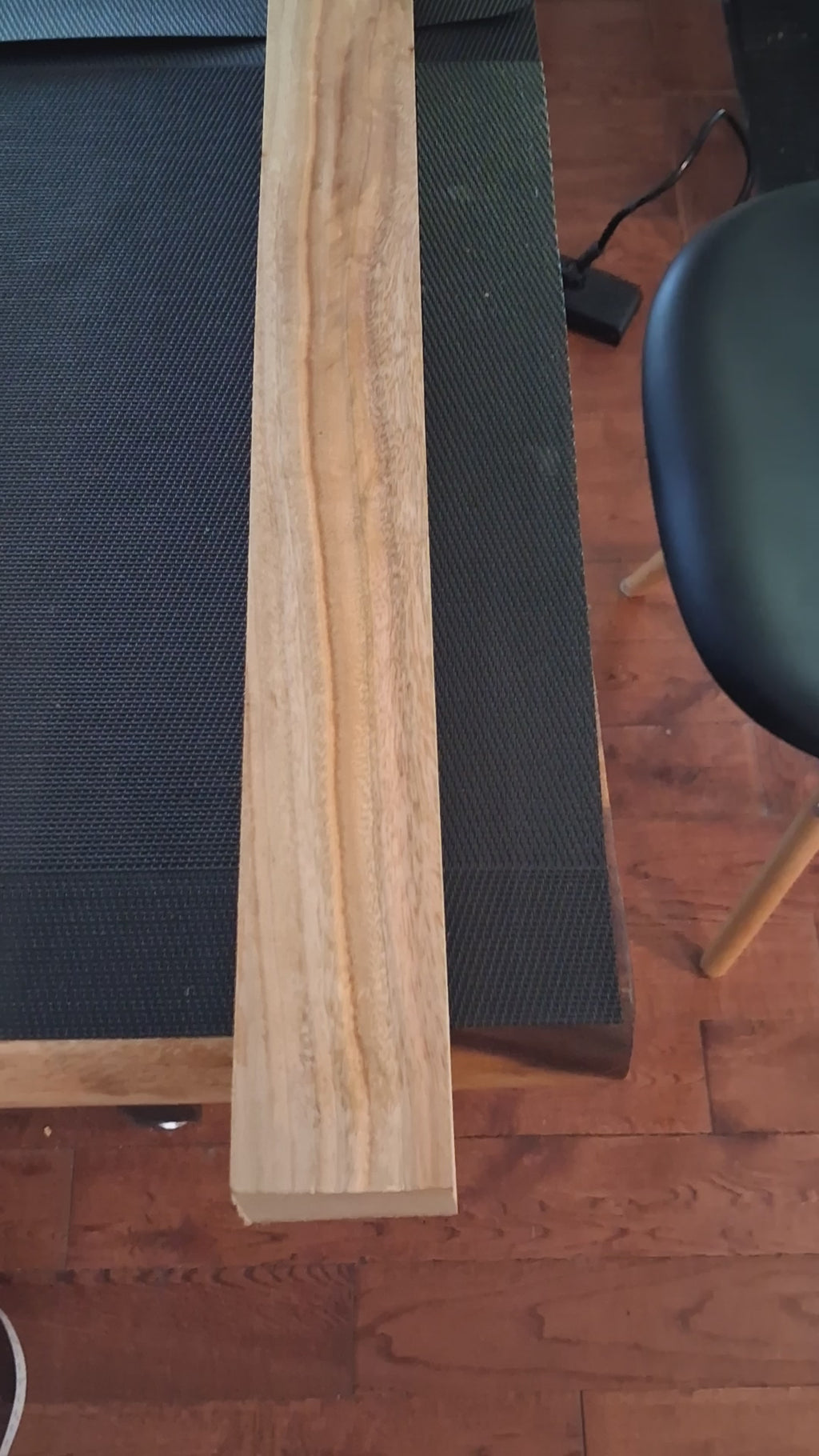 Premium Figured Eucalyptus Exotic Hardwood Blank – Exceptional Grain – 34 1/2" × 2 1/16" × 1 9/16
