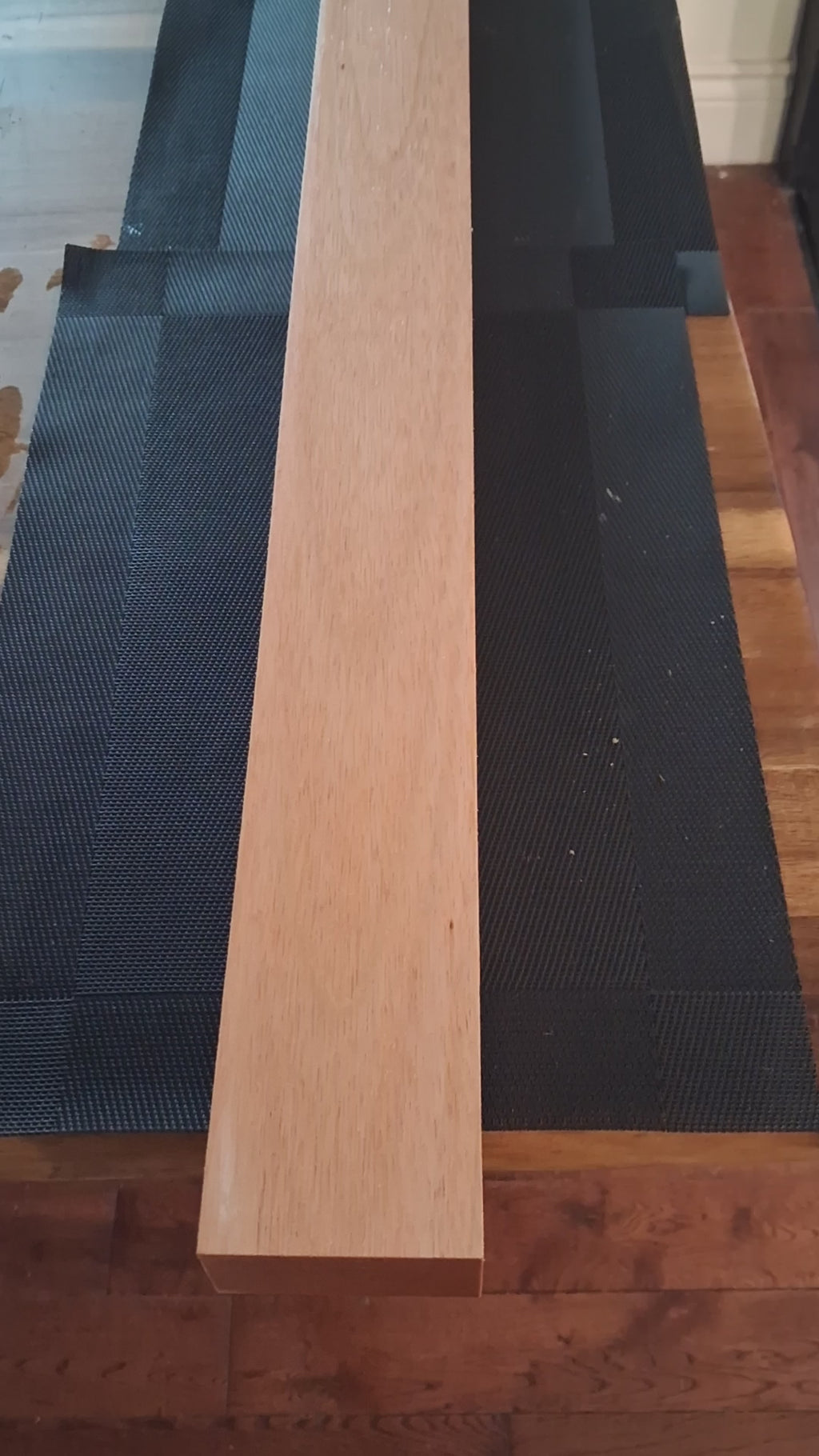 Premium Rare Pink Exotic Hardwood Board – Uniform Rose Color – 38" × 3" × 1 3/4"