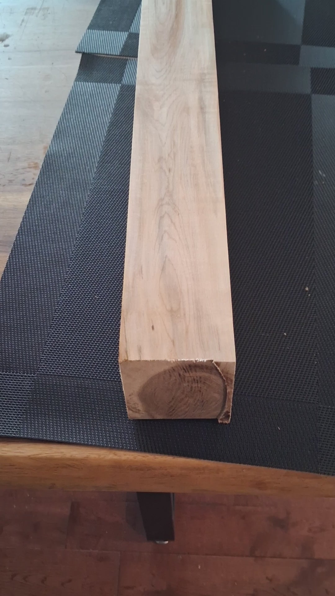 Premium Spalted Maple Hardwood Blank – Exceptional Natural Figure – 30 3/4" × 3" × 2 1/2"