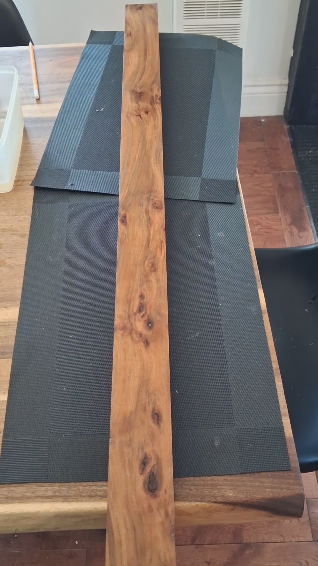 Premium African Walnut "Pearl Eyes" Exotic Hardwood Board – One-of-a-Kind Figured Lumber